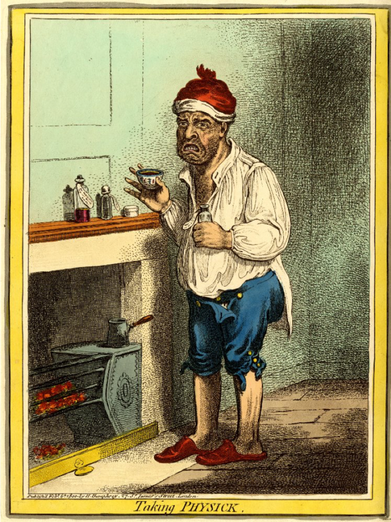 James Gillray, Taking Physick, Eighteenth-Century Medicine, Nineteenth-Century Medicine, Medical History, Satirical Sketch, St. John's Cemetery Project, Old Parramattans, John Irving