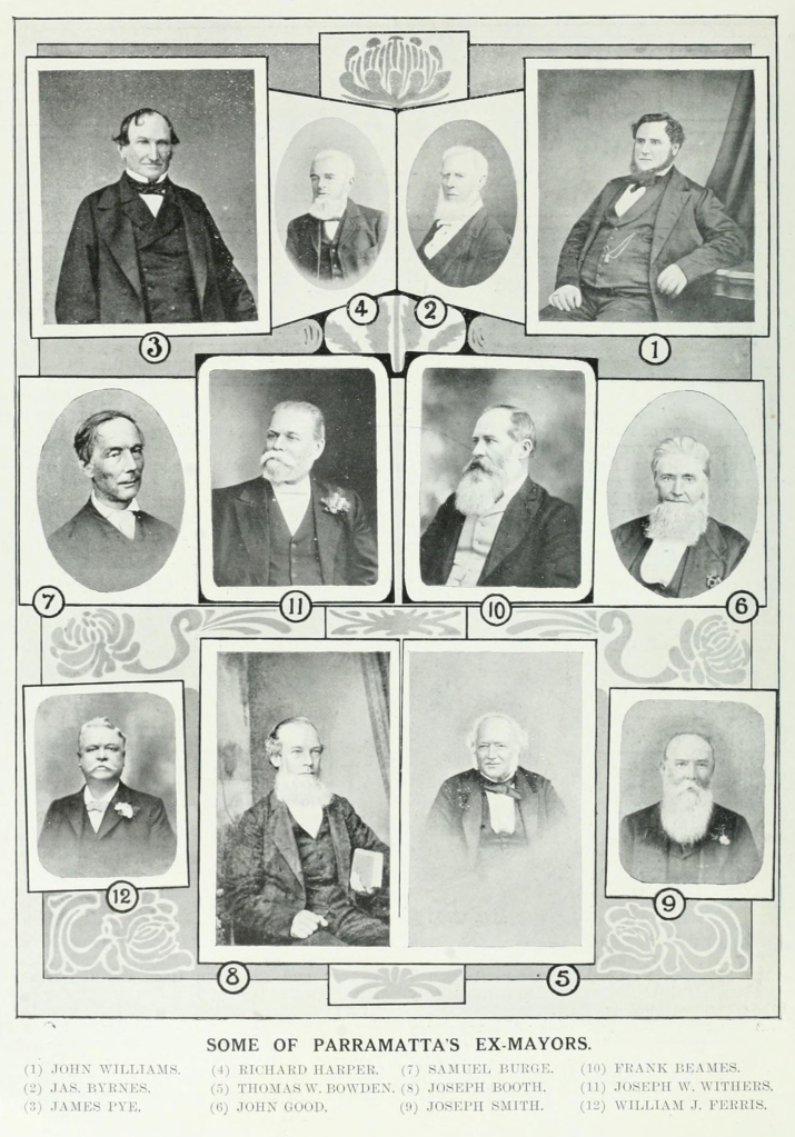 Parramatta's Mayors, James Byrne, John Williams, James Pye, St. John's Cemetery Project, Old Parramattans, St. John's Cemetery, Parramatta